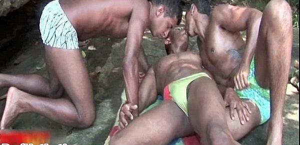  Super hot latin gay threesome porn gays